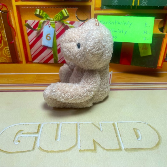 1 BRAND NEW GUND MINI CINDY PLUSH BEAR ORNAMENT TOY APPROX 4” PRICE FIRM - Picture 4 of 15